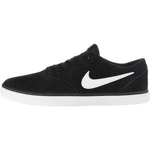 Nike SB Check Sneakers - Black & White Canvas - Nike Skateboard